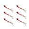 Tie 4 Safe 2" x 10' Tie Down Strap w/ TJ Cluster Hook for Wrecker Tow Truck Auto Hauling Red, 6PK TWS65-5210-TJ-R-6 - alternate 1